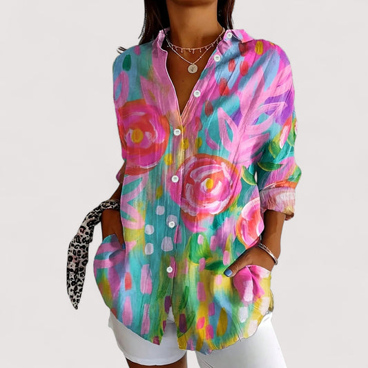 Annika™ | Bunte Printbluse