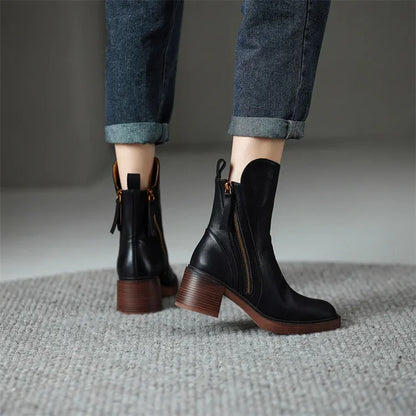 Sophie | Hochwertige Leder Stiefeletten