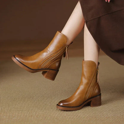 Sophie | Hochwertige Leder Stiefeletten