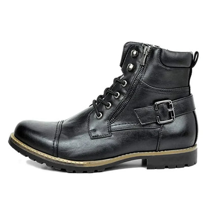 Damon | Strapazierfähige Schnürstiefel aus Leder