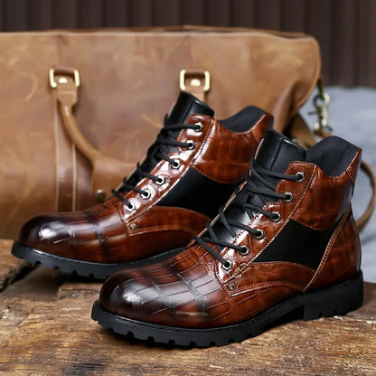 Rendell | Elegante Stiefel aus hochwertigem Krokodilleder