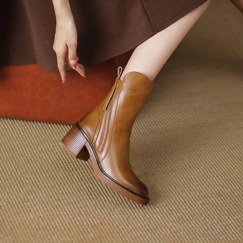 Sophie | Hochwertige Leder Stiefeletten