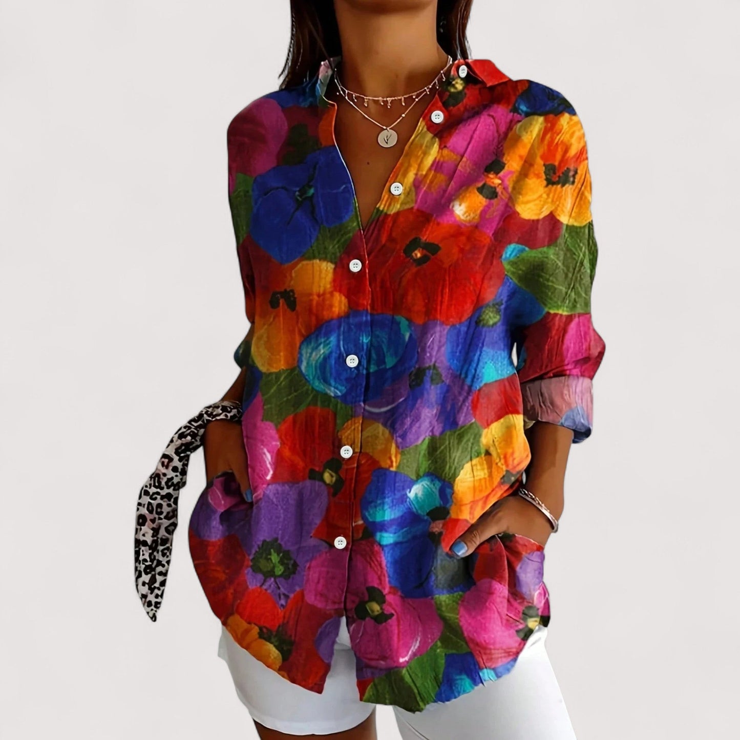 Annika™ | Bunte Printbluse