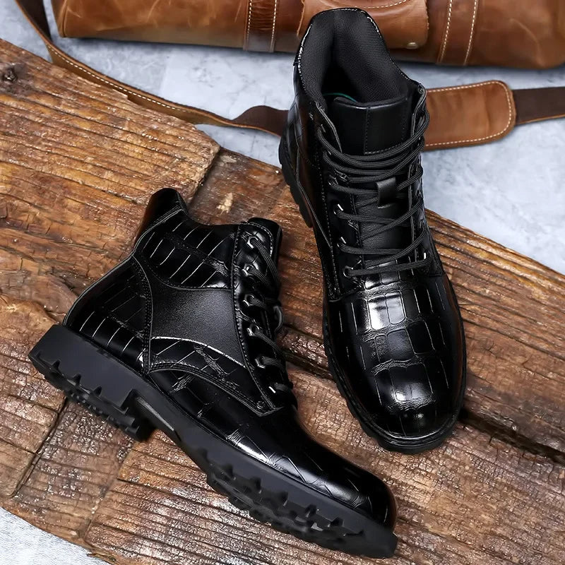 Rendell | Elegante Stiefel aus hochwertigem Krokodilleder