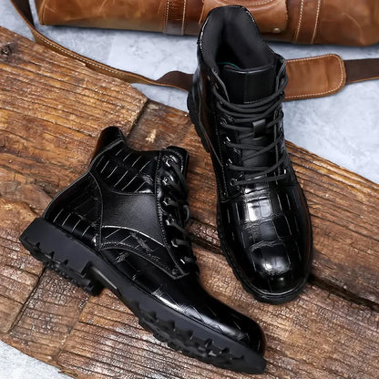 Rendell | Elegante Stiefel aus hochwertigem Krokodilleder