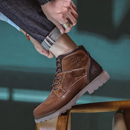 Parker | Elegante Herrenlederstiefel im britischen Stil