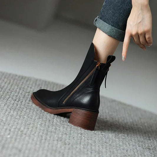 Sophie | Hochwertige Leder Stiefeletten