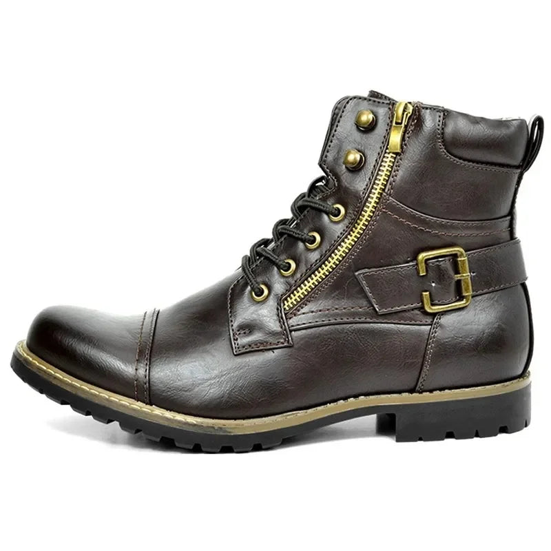 Damon | Strapazierfähige Schnürstiefel aus Leder