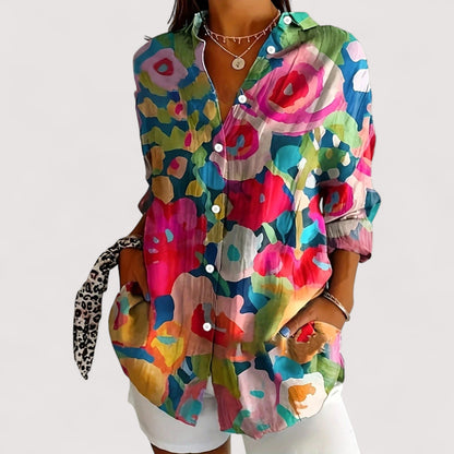 Annika™ | Bunte Printbluse