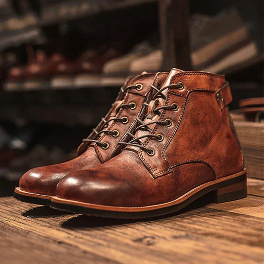 Kelvin | Hochwertige Herren Lederstiefel mit hohem Schaft