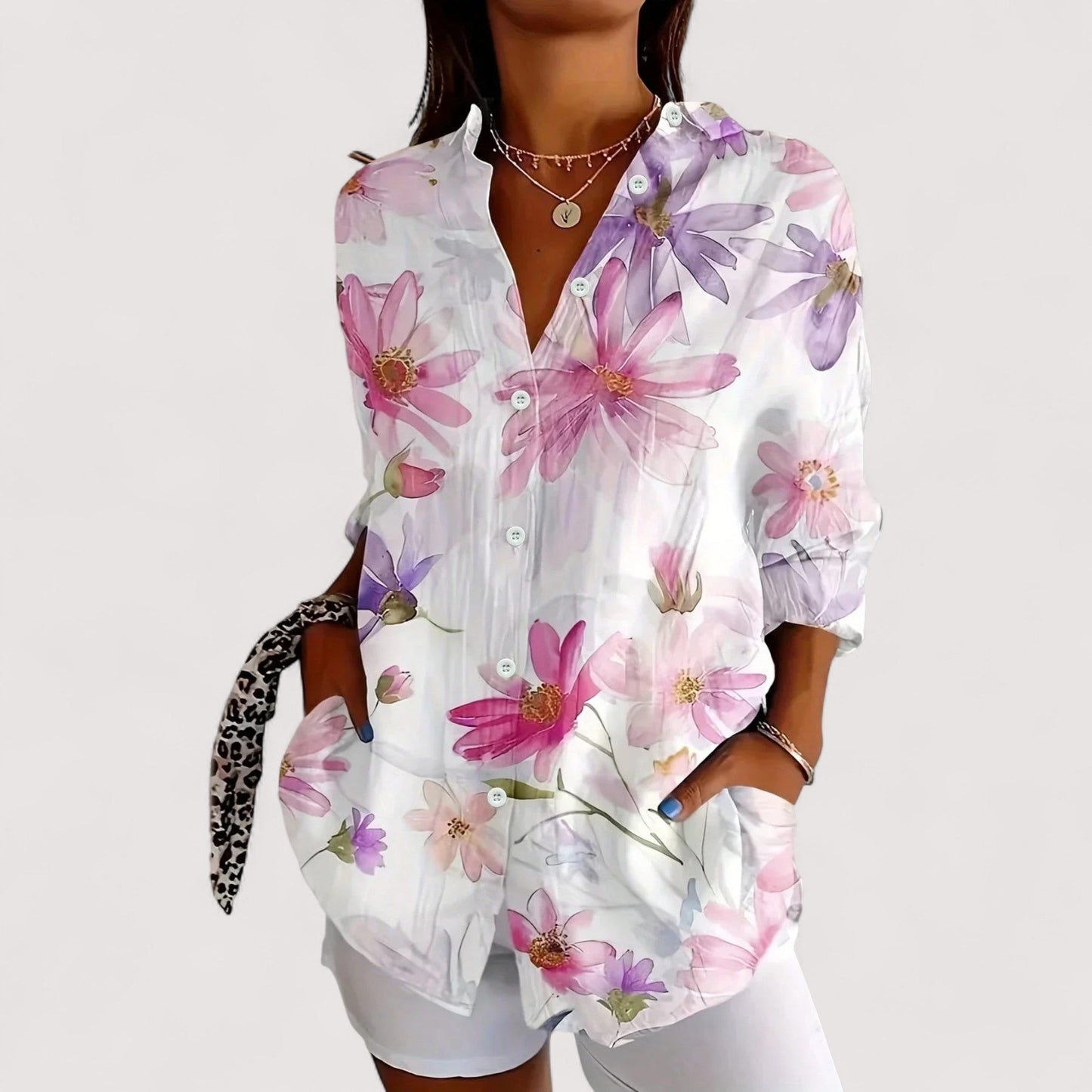 Annika™ | Bunte Printbluse