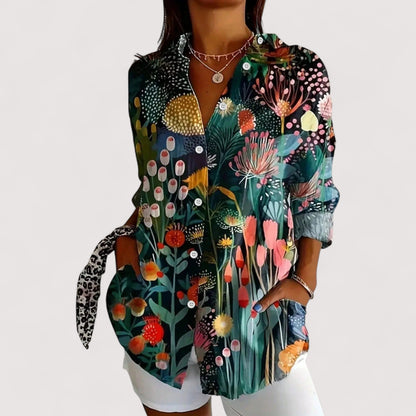 Annika™ | Bunte Printbluse