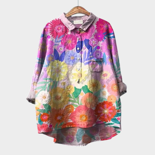 Helga | Bluse mit floralem Design und lässigem Schnitt