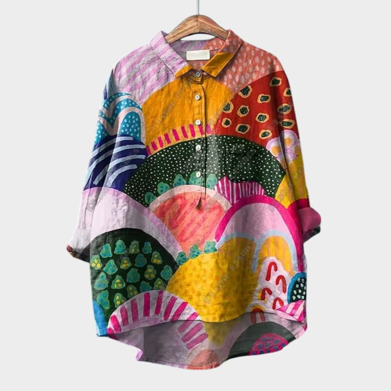 Helga | Bluse mit floralem Design und lässigem Schnitt