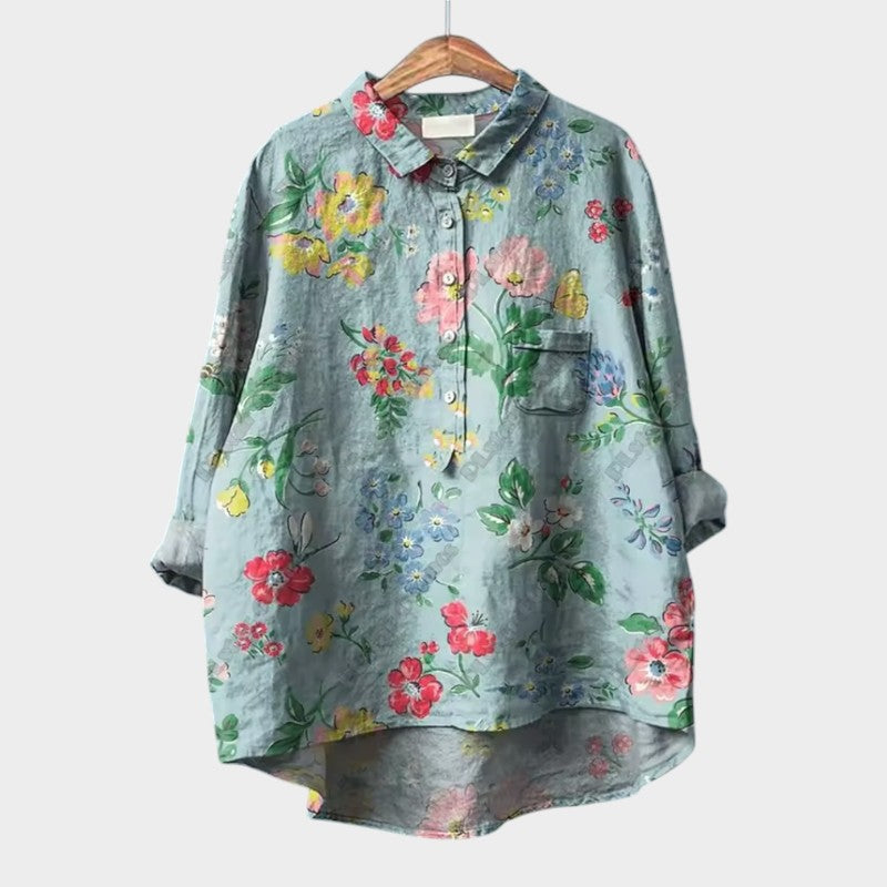 Helga | Bluse mit floralem Design und lässigem Schnitt