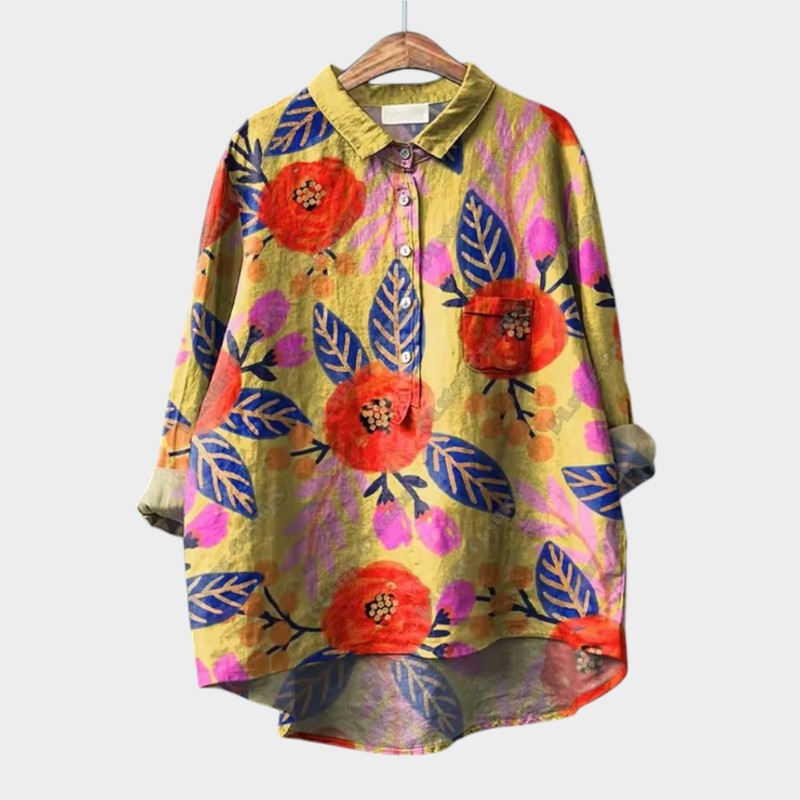 Helga | Bluse mit floralem Design und lässigem Schnitt