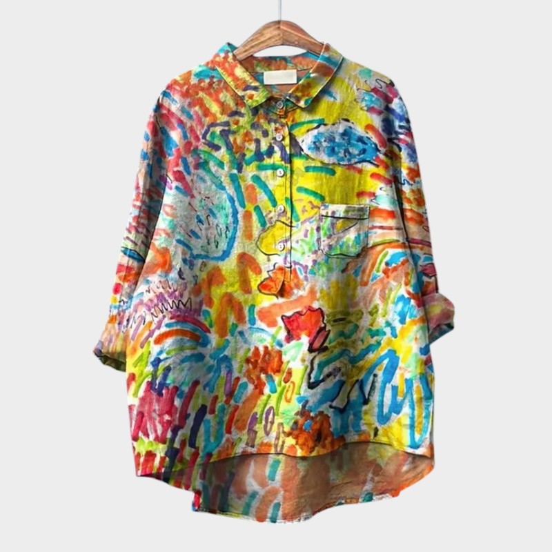 Helga | Bluse mit floralem Design und lässigem Schnitt