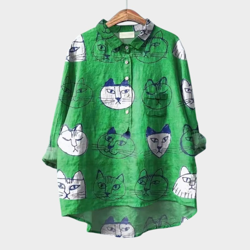 Helene | Leichte Bluse mit floralem Design