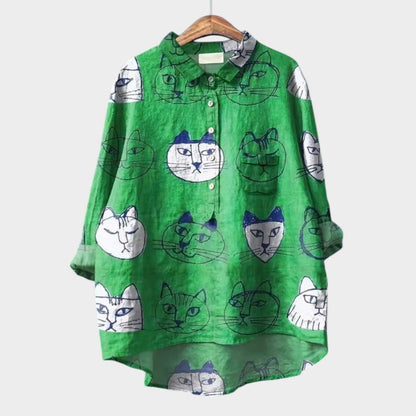 Helene | Leichte Bluse mit floralem Design
