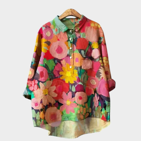 Helene | Leichte Bluse mit floralem Design