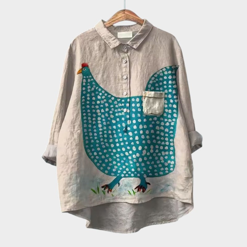 Helene | Leichte Bluse mit floralem Design