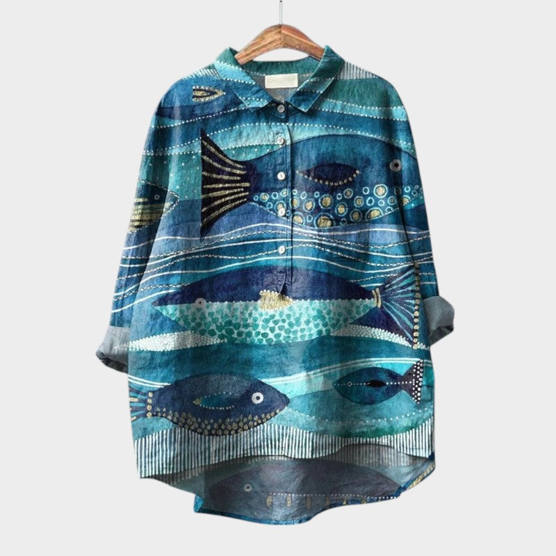Erika | Leichte Bluse mit floralem Flair