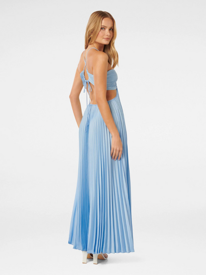 Liane | Ärmelloses Plissee-Kleid mit stilvollem Rückendetail