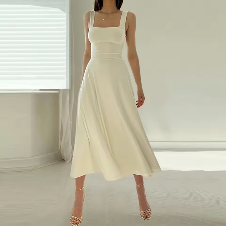Johanna | Ärmelloses Midikleid mit eleganter, fließender Silhouette