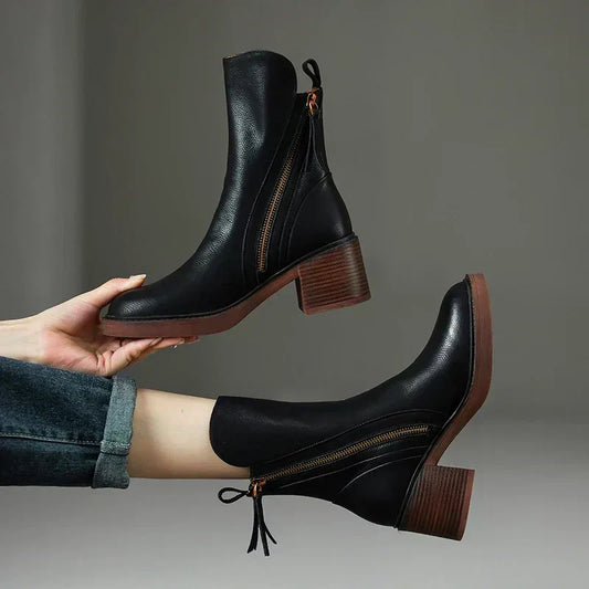 Sophie | Hochwertige Leder Stiefeletten