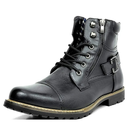 Damon | Strapazierfähige Schnürstiefel aus Leder