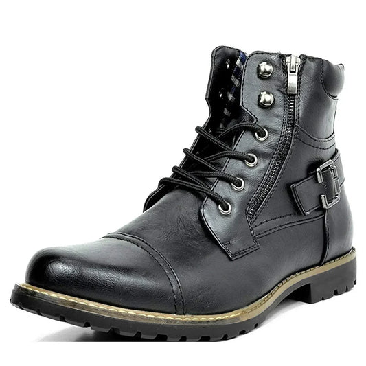 Damon | Strapazierfähige Schnürstiefel aus Leder