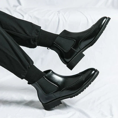 Adriel | Elegante Leder-Chelsea-Stiefel für den modebewussten Mann