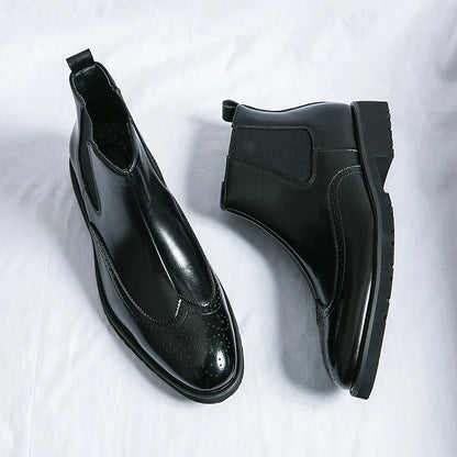 Adriel | Elegante Leder-Chelsea-Stiefel für den modebewussten Mann