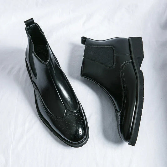 Adriel | Elegante Leder-Chelsea-Stiefel für den modebewussten Mann