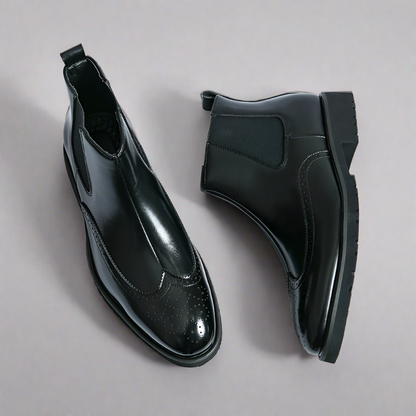 Adriel | Elegante Leder-Chelsea-Stiefel für den modebewussten Mann