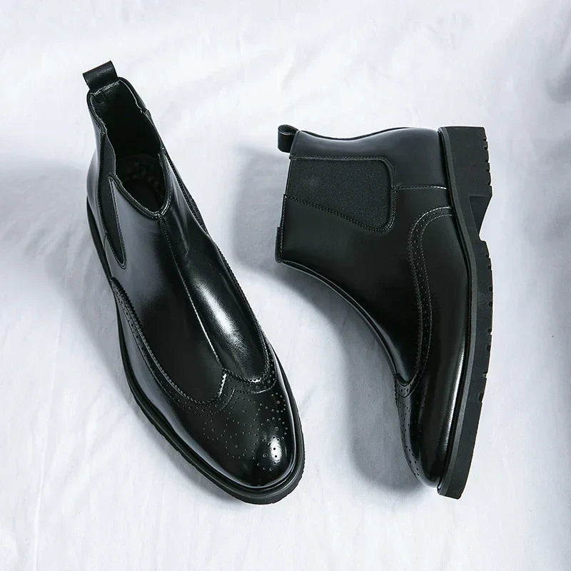 Adriel | Elegante Leder-Chelsea-Stiefel für den modebewussten Mann