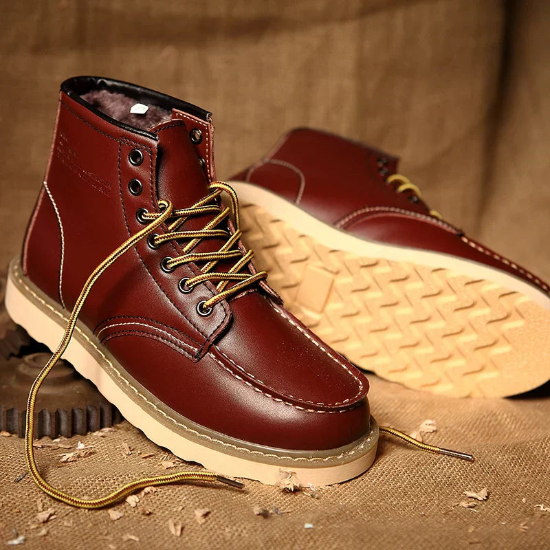 Dustin | Gemütliche Lederstiefel für kalte Tage