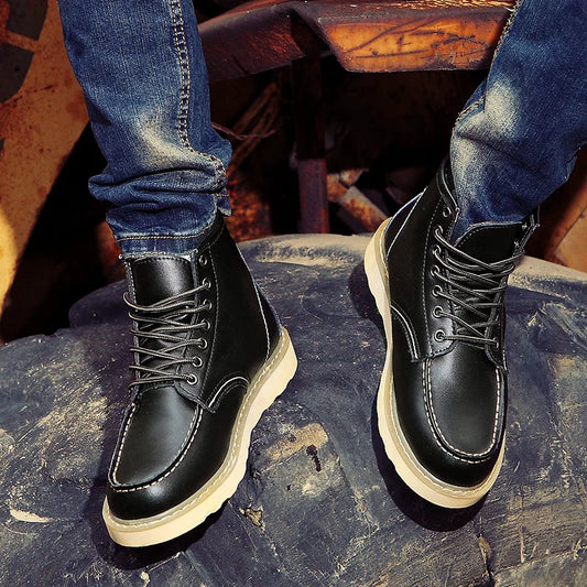 Dustin | Gemütliche Lederstiefel für kalte Tage