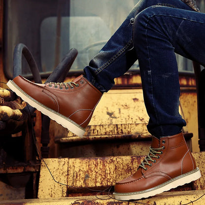Dustin | Gemütliche Lederstiefel für kalte Tage