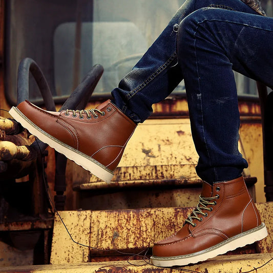Dustin | Gemütliche Lederstiefel für kalte Tage