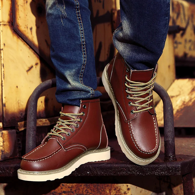 Dustin | Gemütliche Lederstiefel für kalte Tage