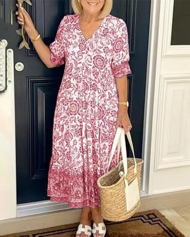 Wiebke | Femininisches Midikleid mit lässigem Schnitt