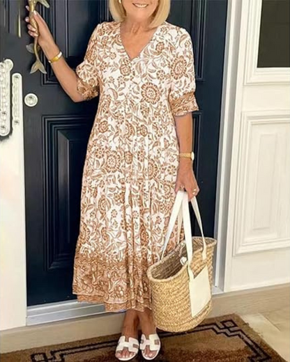 Wiebke | Femininisches Midikleid mit lässigem Schnitt