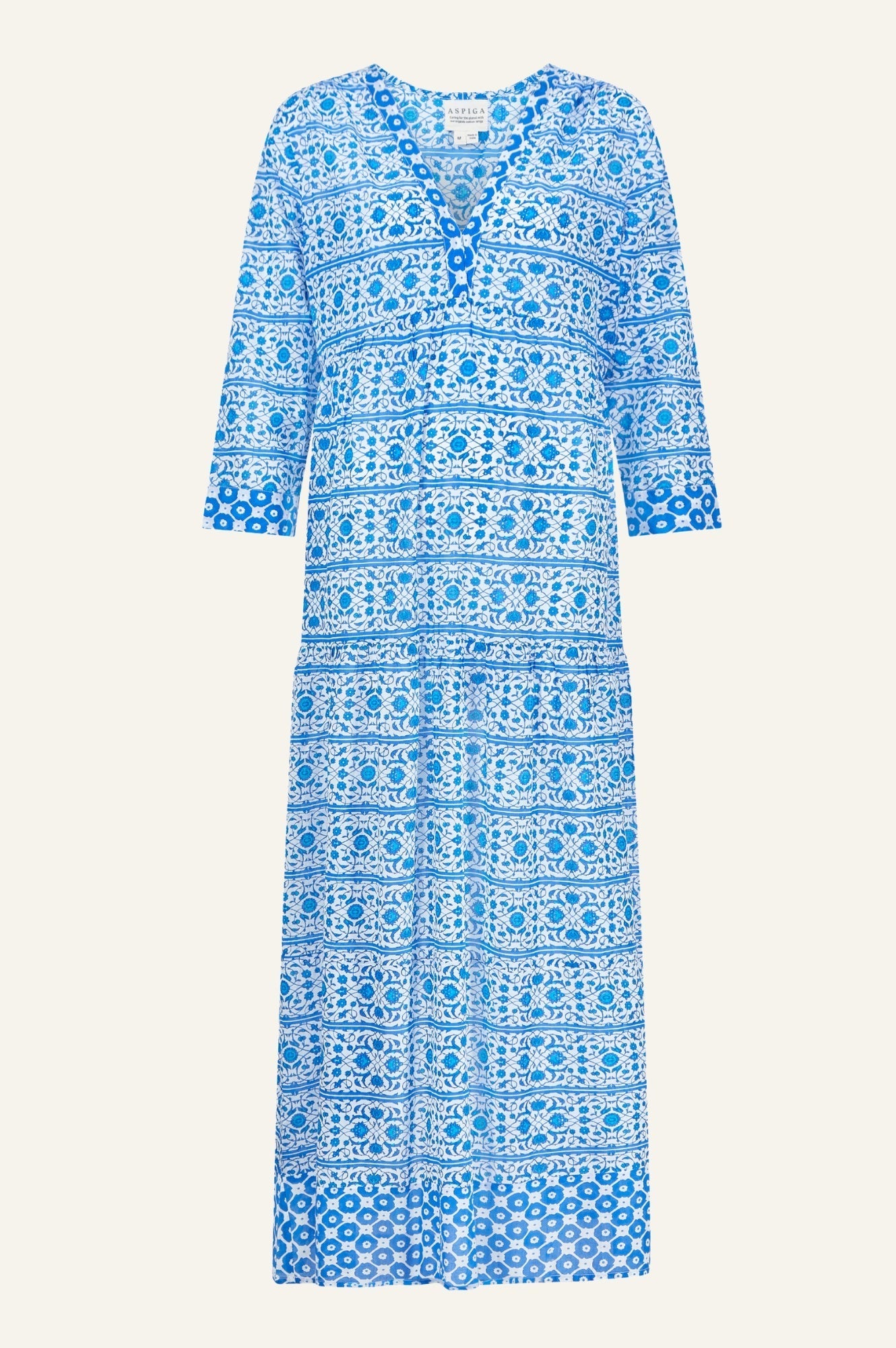 Nina | Floral Printed Maxi Dress with Relaxed Fit