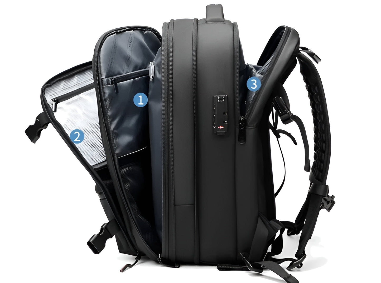 Elena | Trendiger Rucksack mit innovativer Vakuumkompression