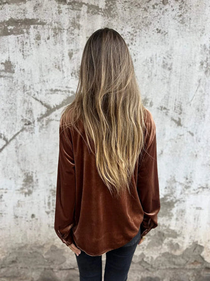 Fleur | Elegantes Samt-Hemd