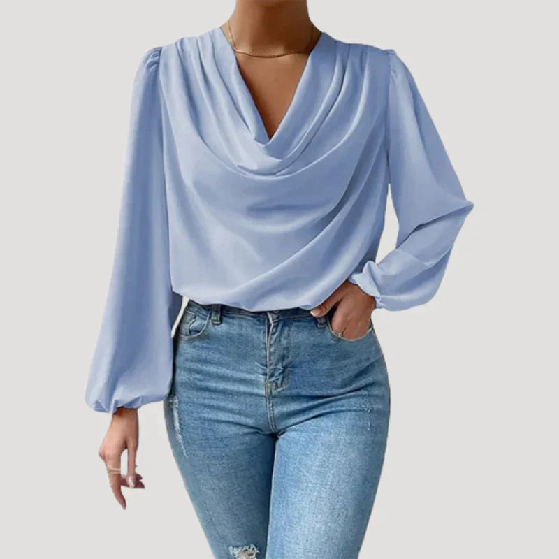 Nikita | Elegante Bluse mit V-Ausschnitt für Damen