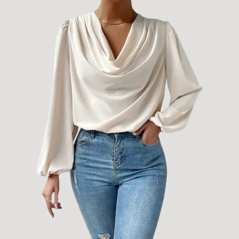 Nikita | Elegante Bluse mit V-Ausschnitt für Damen