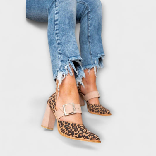 Avano - Absatzsandalen im Leopardenmuster