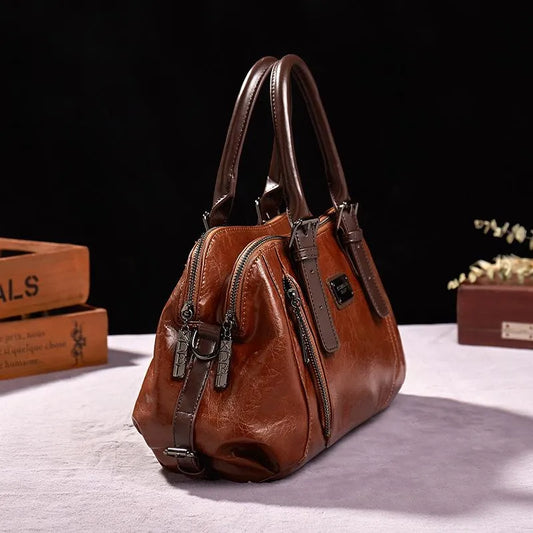 Nancy | Exquisite Damenhandtasche aus hochwertigem Leder